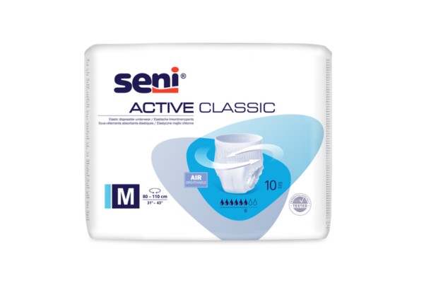 Абсорбиращи гащи за възрастни Seni Active Classic M, 10бр.